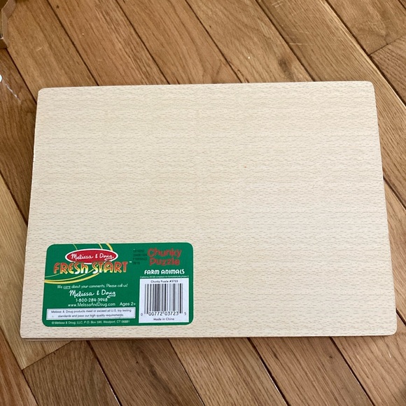 Melissa & Doug FARM ANIMALS CHUNKY INSET PUZZLE - Picture 13 of 15